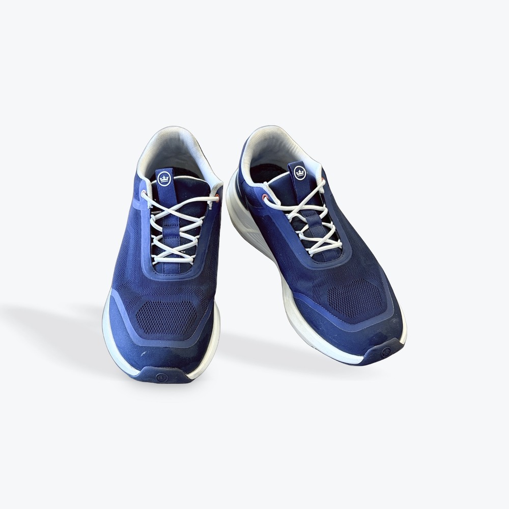 Peter Millar Apollo Sneaker Navy Blue Mens 10.5 MA23EF30 Fabric Shoe